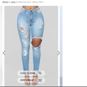 Fashion Nova Glistening Jeans